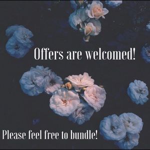 Offers are welcomed!